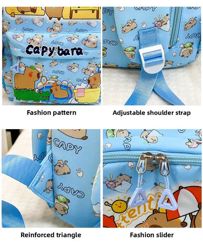 Ruime Capybara Rugzak van Nylon – Ideaal als Schooltas