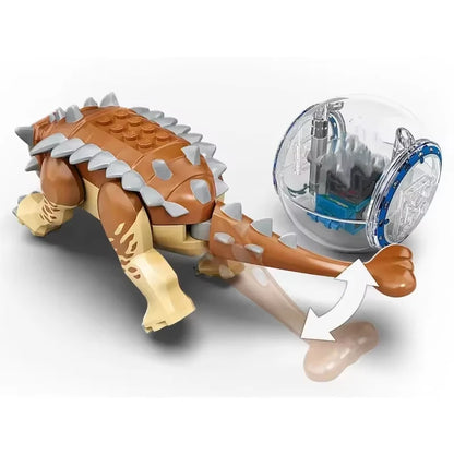 Bouwblokken Dinosaurus Wereld Set - Indominus Rex en Ankylosaurus