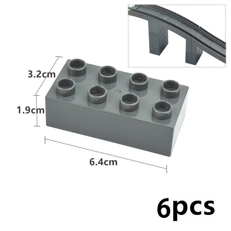 Trein rails onderdelen set – Compatibel met Duplo®