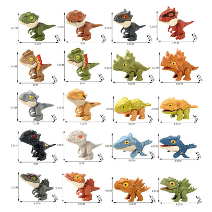 Vingervretende Dinosaurus Speelgoed met Beweegbare Gewrichten