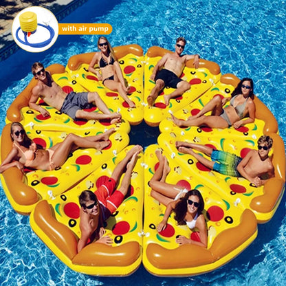 Groot Opblaasbaar Pizza Zwemmatras