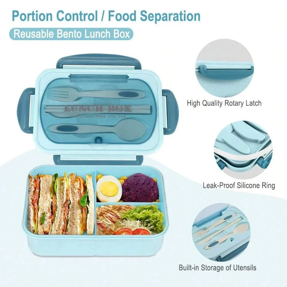 Bento Lunchbox voor Kinderen met 4 Vakken