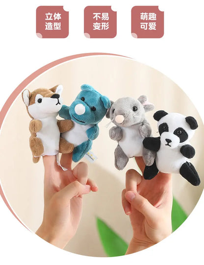 Dieren Vingerpoppen Set | Zachte Pluche Vingertheater voor Kinderen