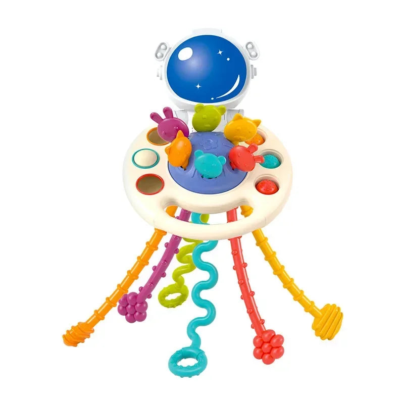 Montessori Baby Speelgoed met Trekkoord – Sensorische Ontwikkeling & Bijtring