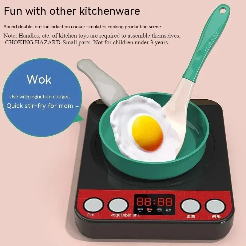 Speelkeuken Set met Accessoires, Pannen en Speeleten