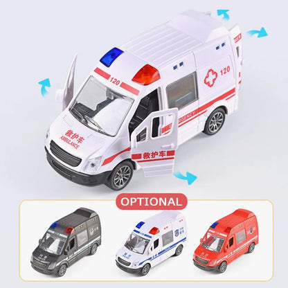 Inertie Voertuig Model – Politieauto, Brandweerwagen of Ambulance