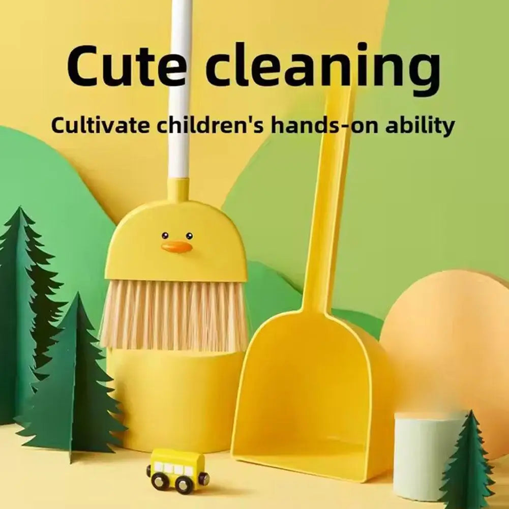 Kleine Bezem en Stoffer en Blik Speelset – Panda Design