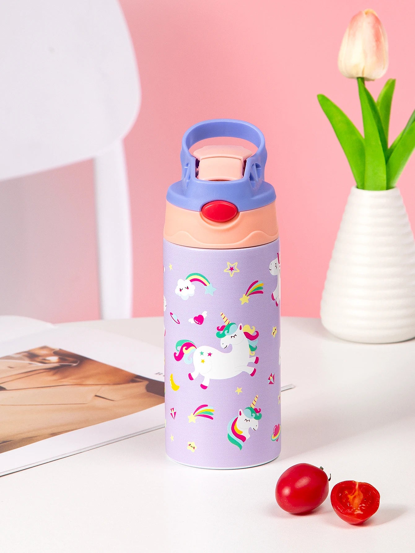 Thermosbeker RVS met Dierenprint en Handvat - 350ml