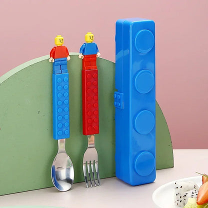 Kleurrijke Lunchbox met Bouwstenen voor Kinderen - Lekdicht en Magnetronbestendig