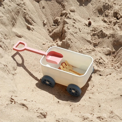 Zandbak en strandspeelgoed set met vrachtwagen, schep en hark
