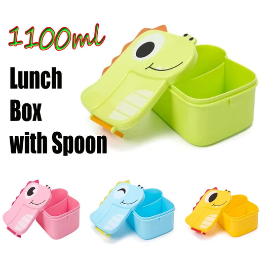 Draagbare Dinosaurus Bento Lunchbox