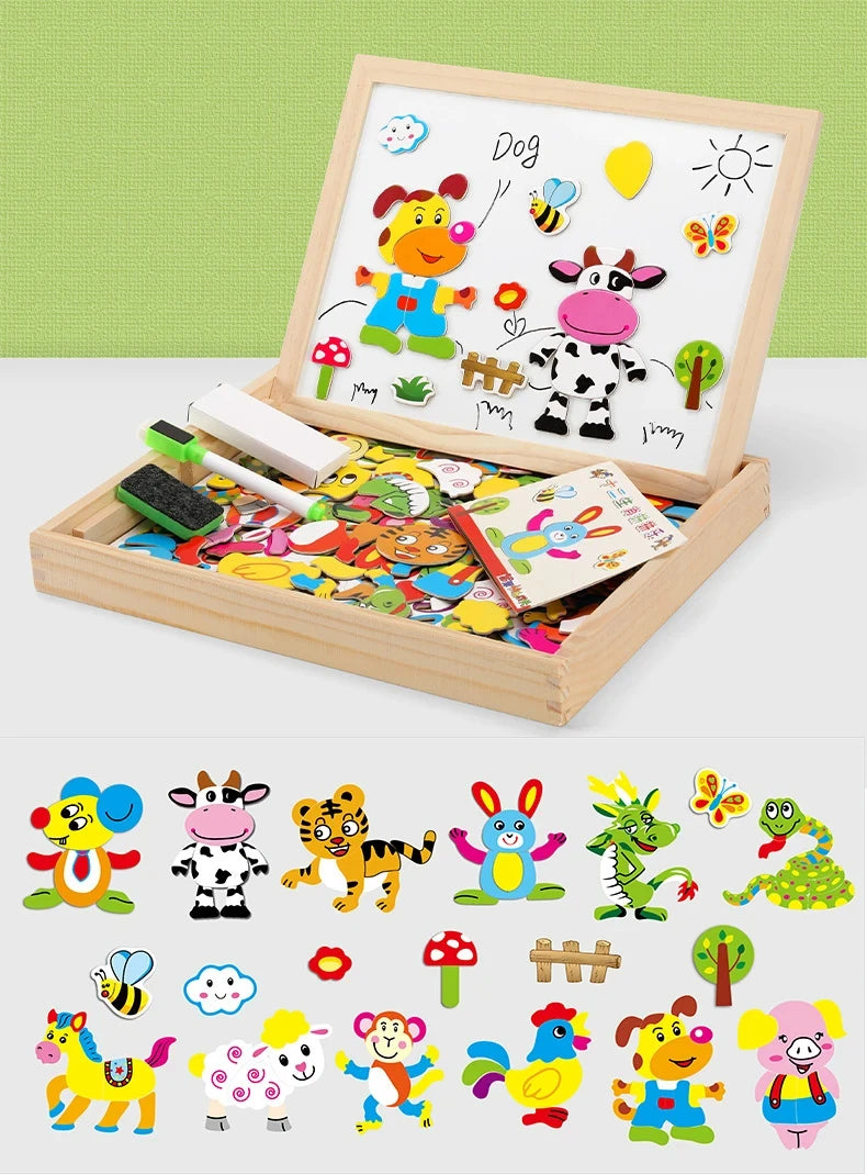Magnetisch Teken- en Puzzelbord voor Kinderen