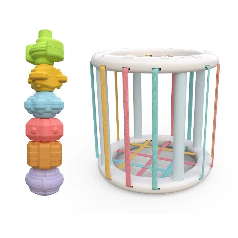 Vormenstoof met Elastische Banden voor Fijne Motoriek Baby's en Peuters