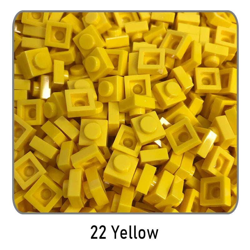 100 stuks 1x1 bouwstenen | Compatibel met Lego