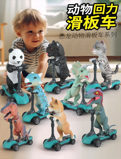 Dinosaurus Speelgoedmodel met Terugtrekfunctie