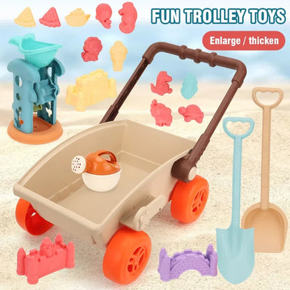 Zandbak- en Strandset met Trolley