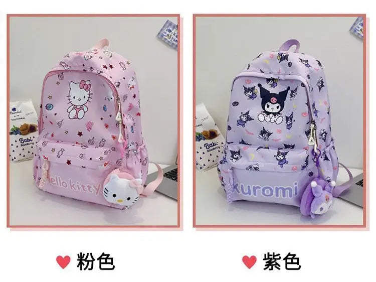 Sanrio Schooltas met My Melody, Cinnamoroll & Kuromi + Mini Tasje