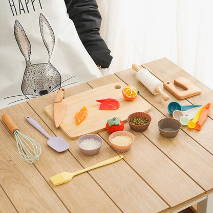 Houten Speelkeuken voor Kinderen met Snijplank en Schort