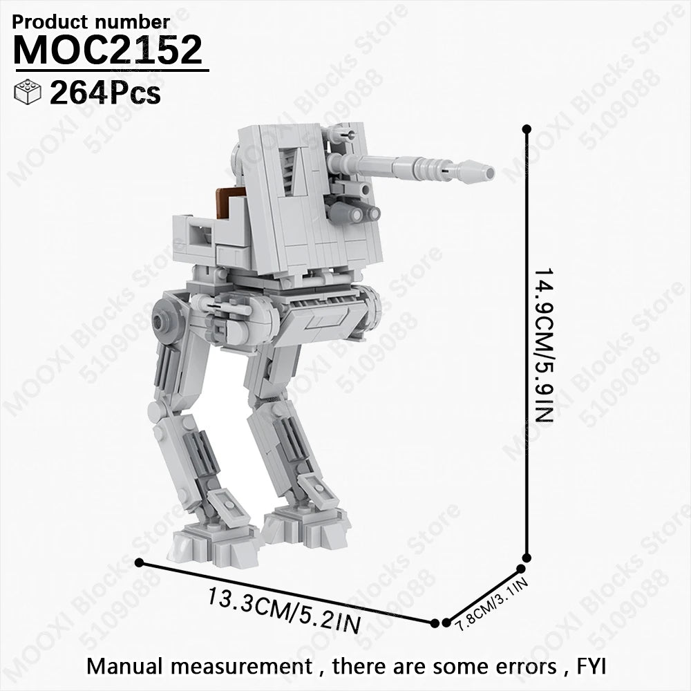 MOOXI Space Wars Bouwset: Voertuig & Tank Compatibel met LEGO®