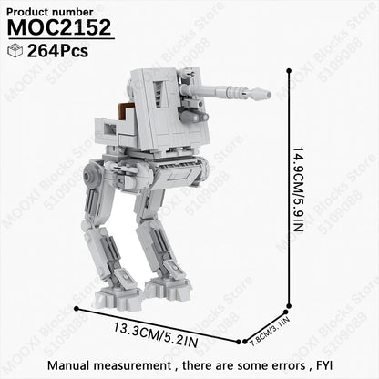 MOOXI Space Wars Bouwset: Voertuig & Tank Compatibel met LEGO®