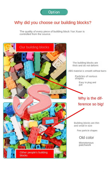 Kleine Bouwblokjes Bulkverpakking | Compatibel met Lego en LeDUO
