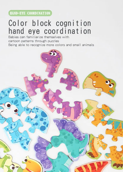 Educatieve legpuzzel set met dieren voor kinderen (verschillende moeilijkheidsgraden)