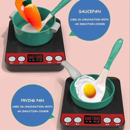 Speelkeuken Set met Accessoires, Pannen en Speeleten