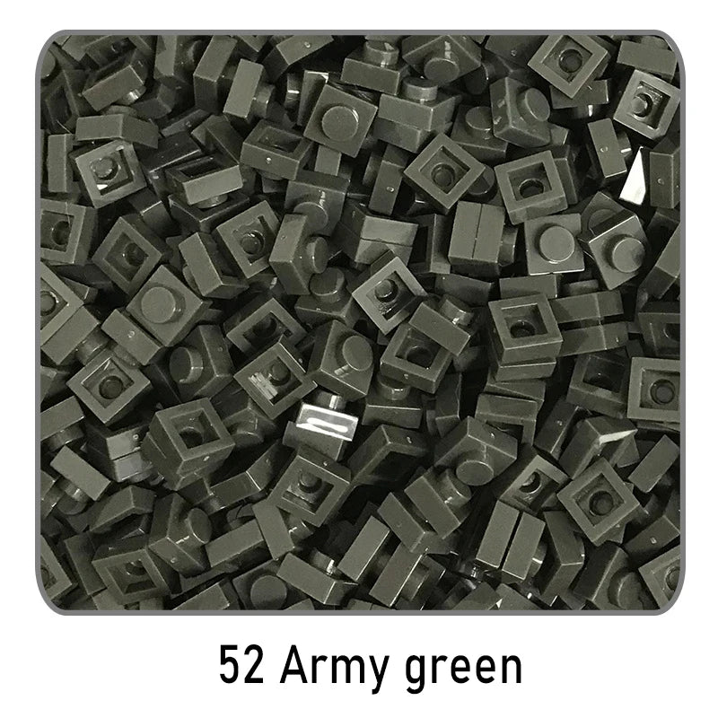 100 stuks 1x1 bouwstenen | Compatibel met Lego