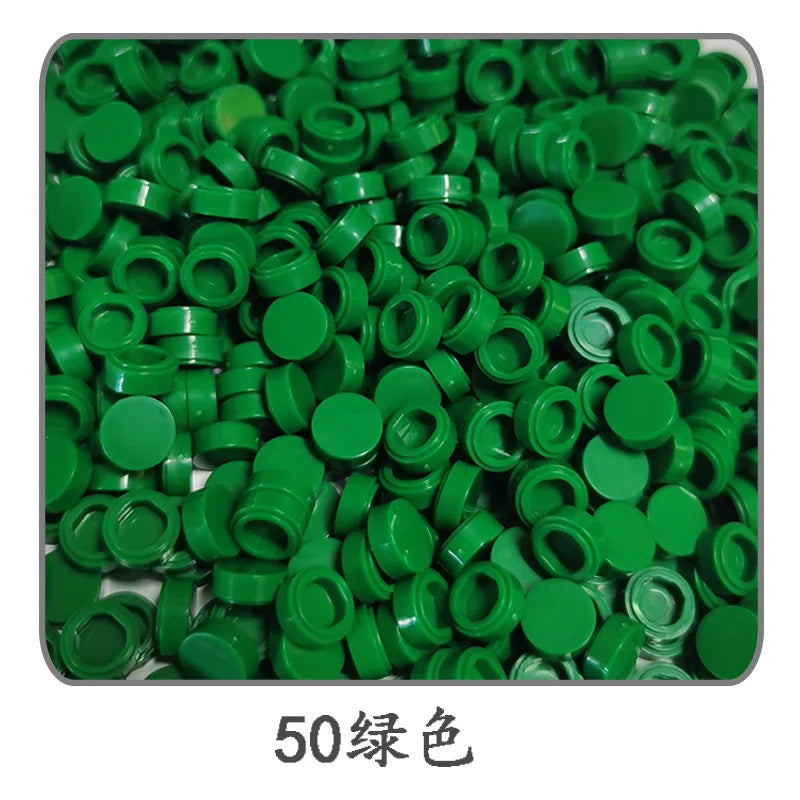 900 stuks Rond Bouwblokje 1x1 Tegel – Compatibel