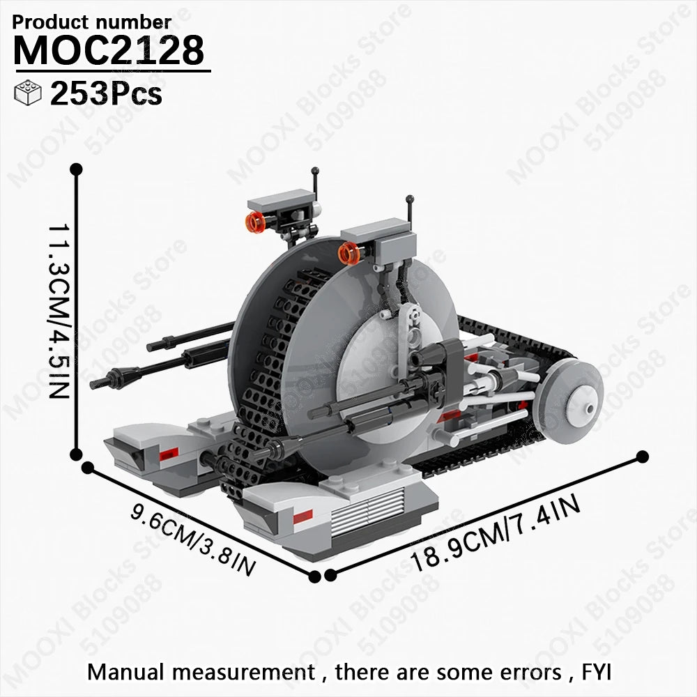 MOOXI Space Wars Bouwset: Voertuig & Tank Compatibel met LEGO®