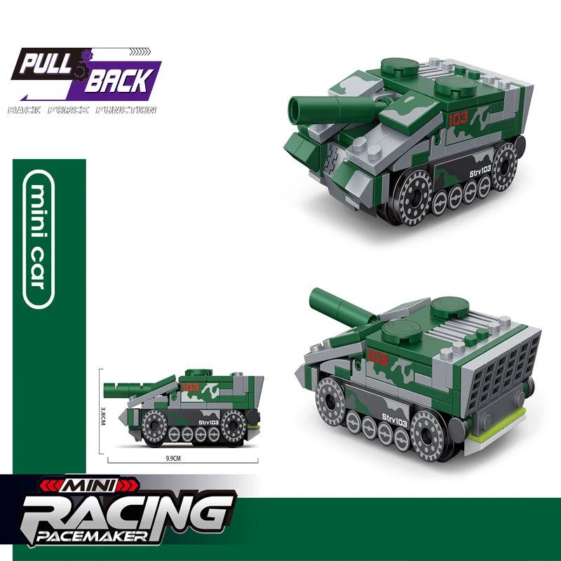 Bouwblokjes Optrek Voertuigen | Diverse Modellen LEGO®-compatibel