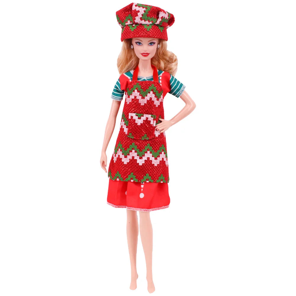 Keukenuniform Poppenkleding voor 30 cm Poppen