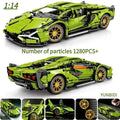Bouwblok Raceauto - Statisch of Dynamisch - LEGO® Compatibel
