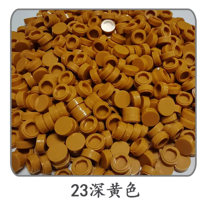 900 stuks Rond Bouwblokje 1x1 Tegel – Compatibel