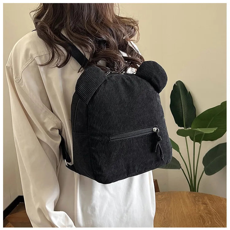 Zachte Fleece Rugzak met Berenoren voor Kinderen