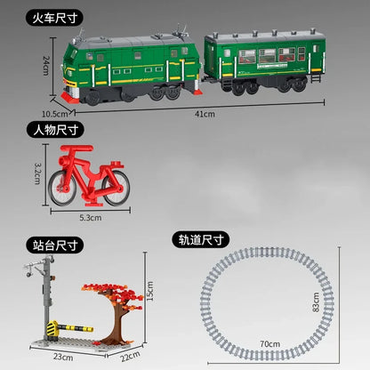 Bouwstenen Set Metro Trein | Compatibel met Lego