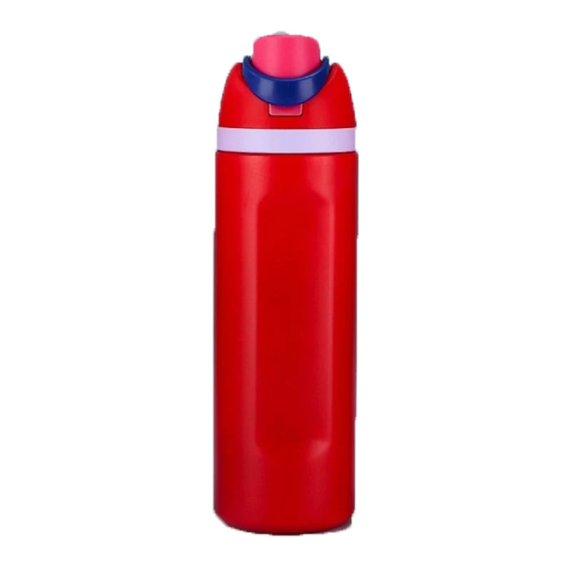 Geïsoleerde RVS Drinkfles met Rietje voor Kinderen