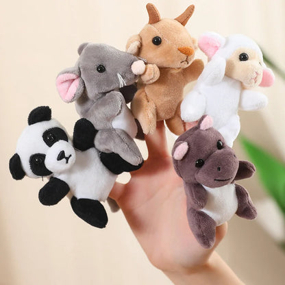 Dieren Vingerpoppen Set | Zachte Pluche Vingertheater voor Kinderen