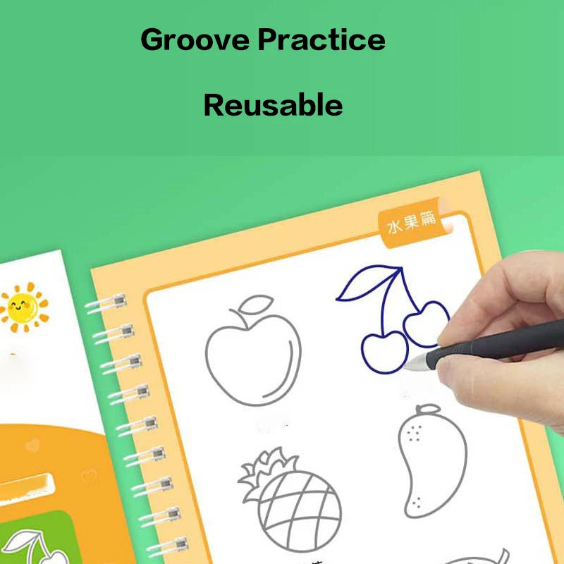Magisch Groove Teken Oefenboek Kinderen 3 tot 14 Jaar