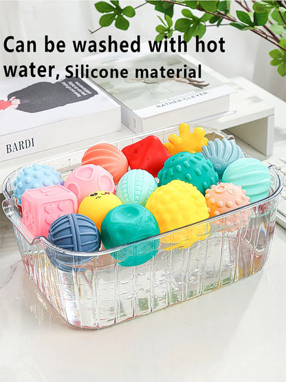 Set van 6 Baby Sensorische Ballen – Bijt- en Ontwikkelingsspeelgoed