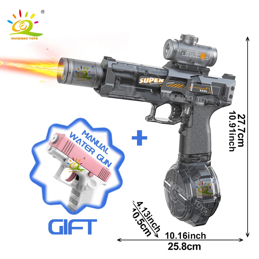 Elektrisch Volautomatisch Waterpistool met Vlamsimulatie Licht