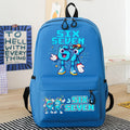 Ruime Schoolrugzak met Cartoon Print en Laptopvak | 14+ jaar
