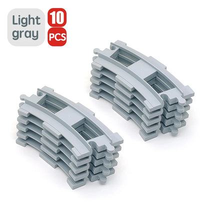 Treinrails set voor grote bouwstenen – Compatibel met Duplo®