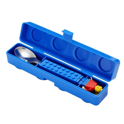 Kleurrijke Lunchbox met Bouwstenen voor Kinderen - Lekdicht en Magnetronbestendig