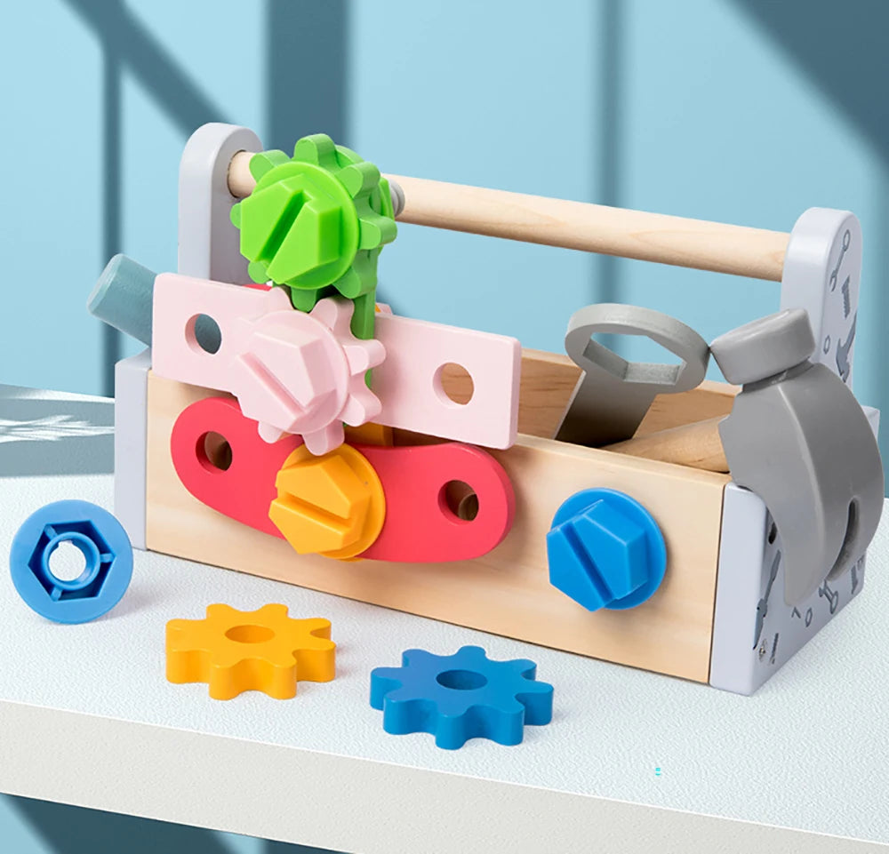 Houten Gereedschapskist Speelset voor Kinderen
