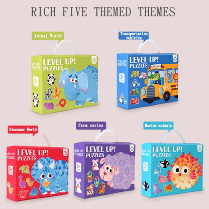 Educatieve legpuzzel set met dieren voor kinderen (verschillende moeilijkheidsgraden)