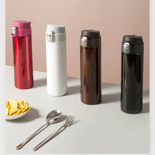 RVS Thermosfles 500ml met Drinktuit voor School en Onderweg