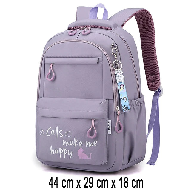 Roze Schooltas Rugzak voor Meisjes en Tieners