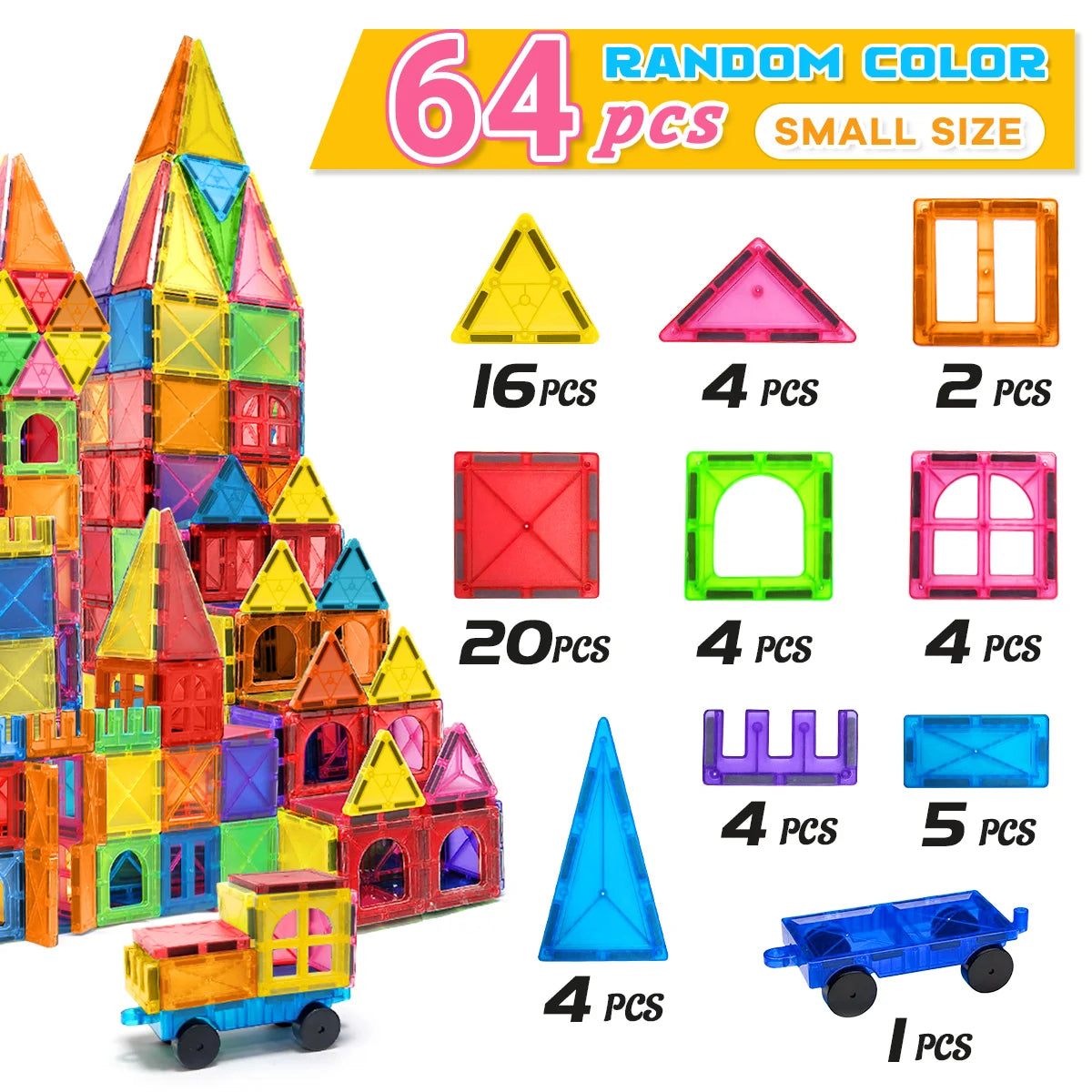 Magnetische Bouwstenen Montessori Set