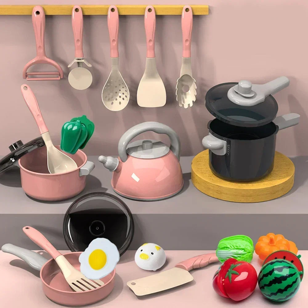 Speelkeuken Set met Accessoires, Pannen en Speeleten